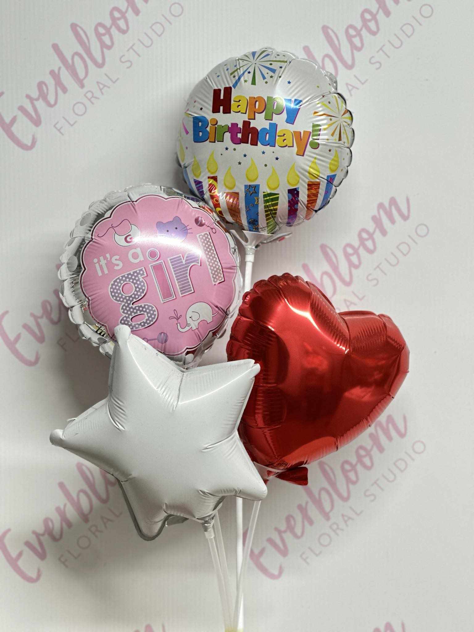 Birthday Balloons & Baby Balloons - Air Filled - Everbloom Floral Studio Mount Maunganui and Papamoa Florist
