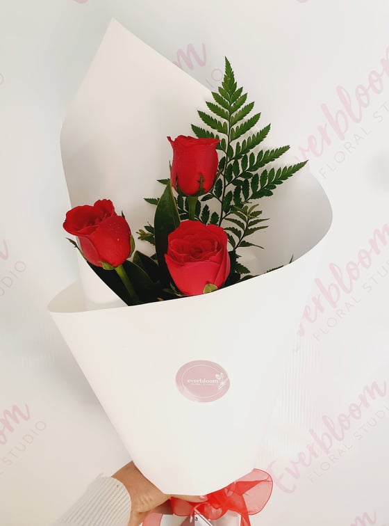 Trio of Roses - Everbloom Floral Studio
