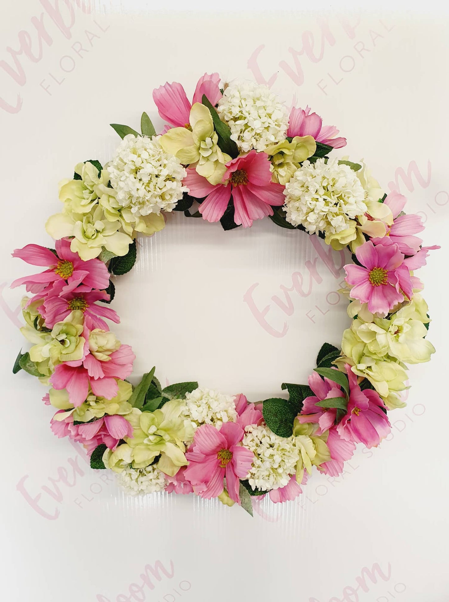 Sympathy silk wreath - Everbloom Floral Studio