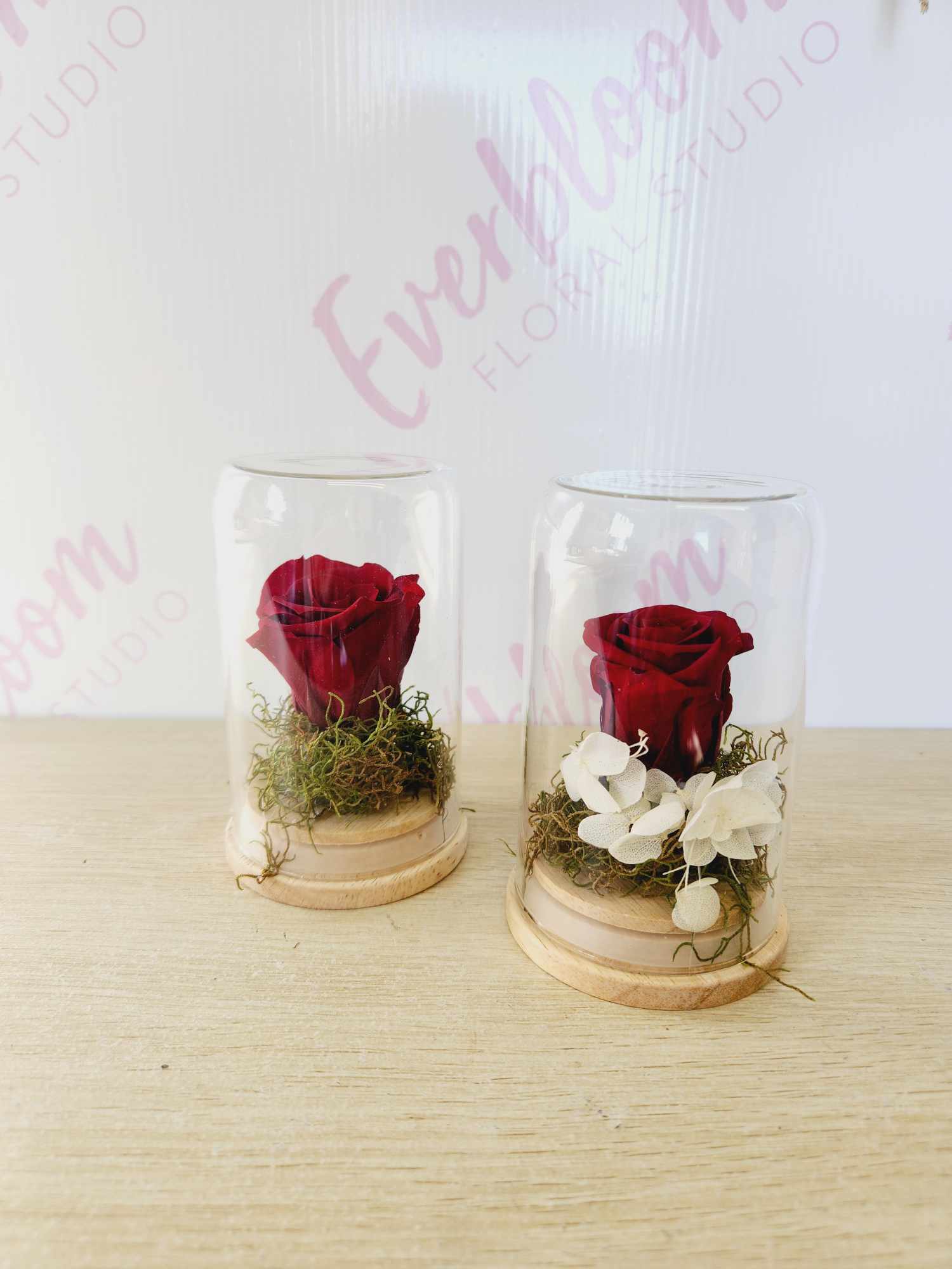 Preserved Rose Glass Dome - Mt Maunganui Florist - Everbloom Floral ...