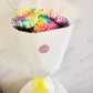Colour my world - bright vibrant rainbow flower bouquet. Flower delivery across Tauranga