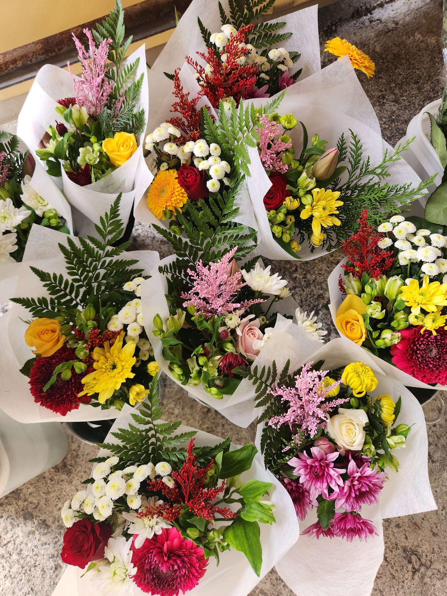 Colourful bouquet of flowers Small size to send to cheer someone up. Offering same day flower delivery across Tauranga and Papamoa. Everbloom Floral Studio