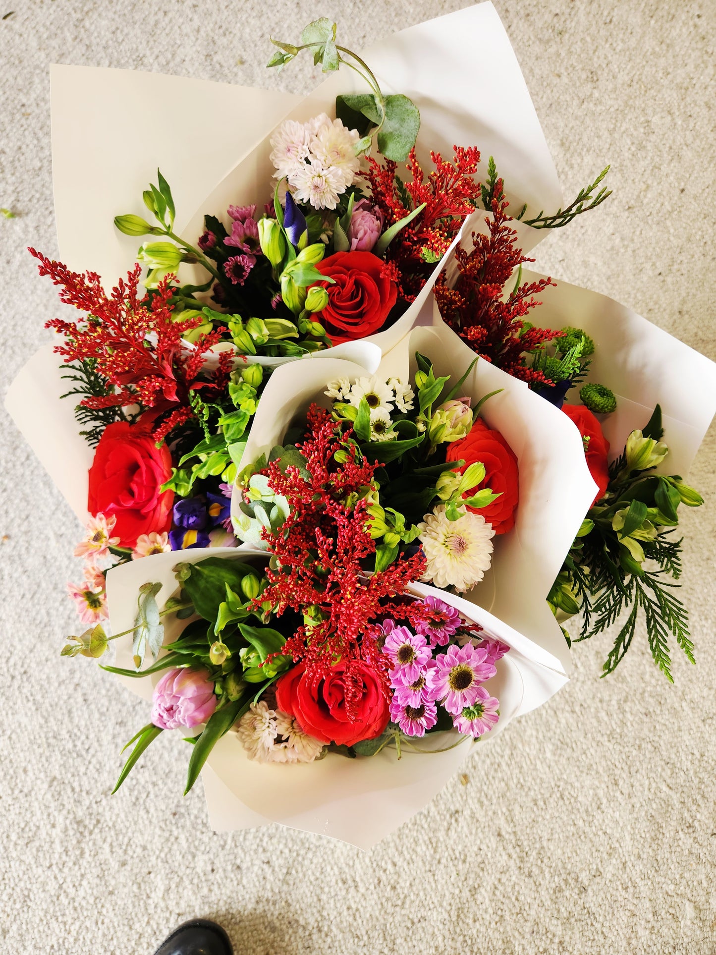 colourful bouquet of flowers Small size to send to cheer someone up. Offering same day flower delivery across Tauranga and Papamoa. Everbloom Floral Studio