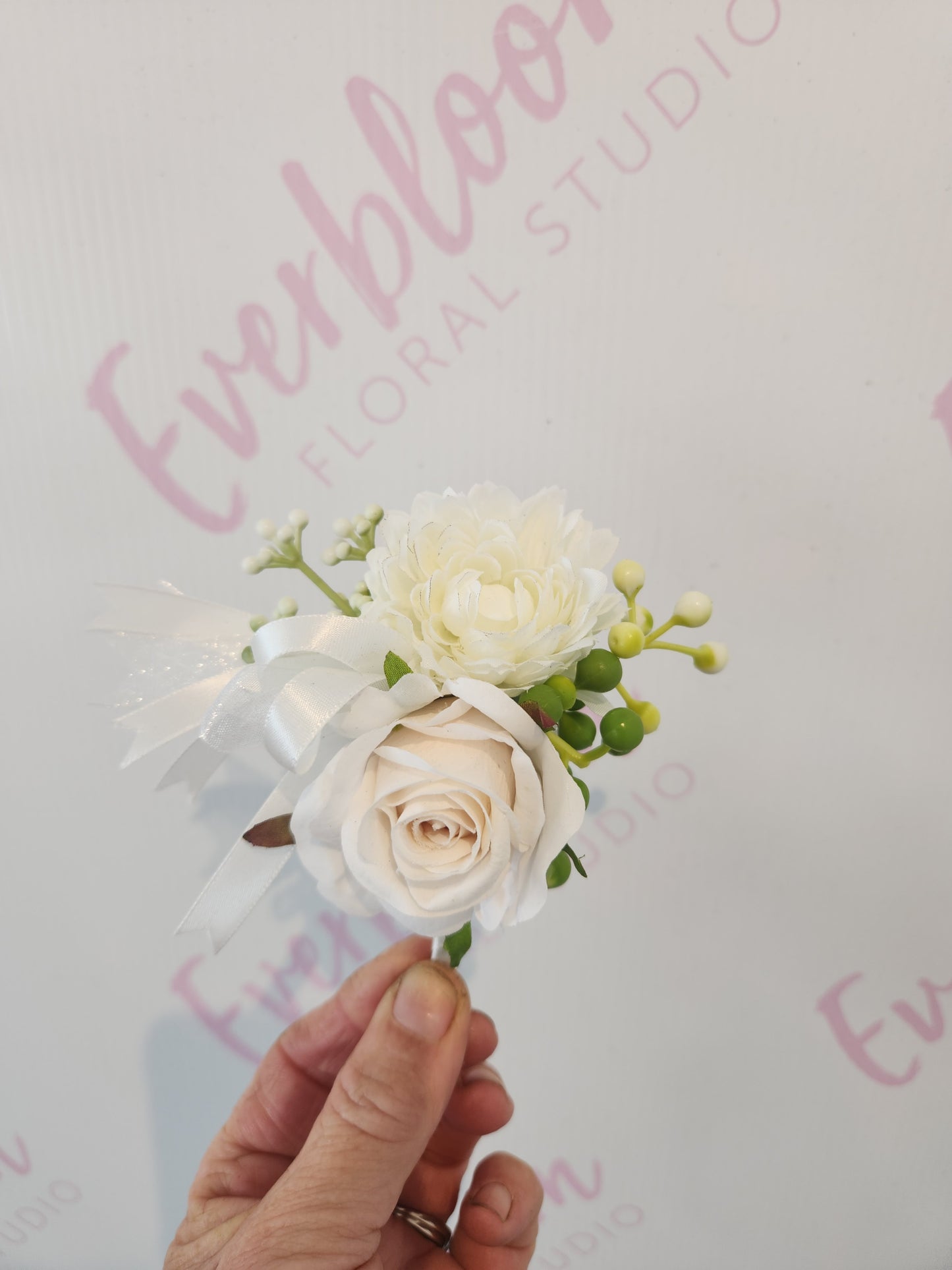 Faux Wrist Corsages and Buttonholes