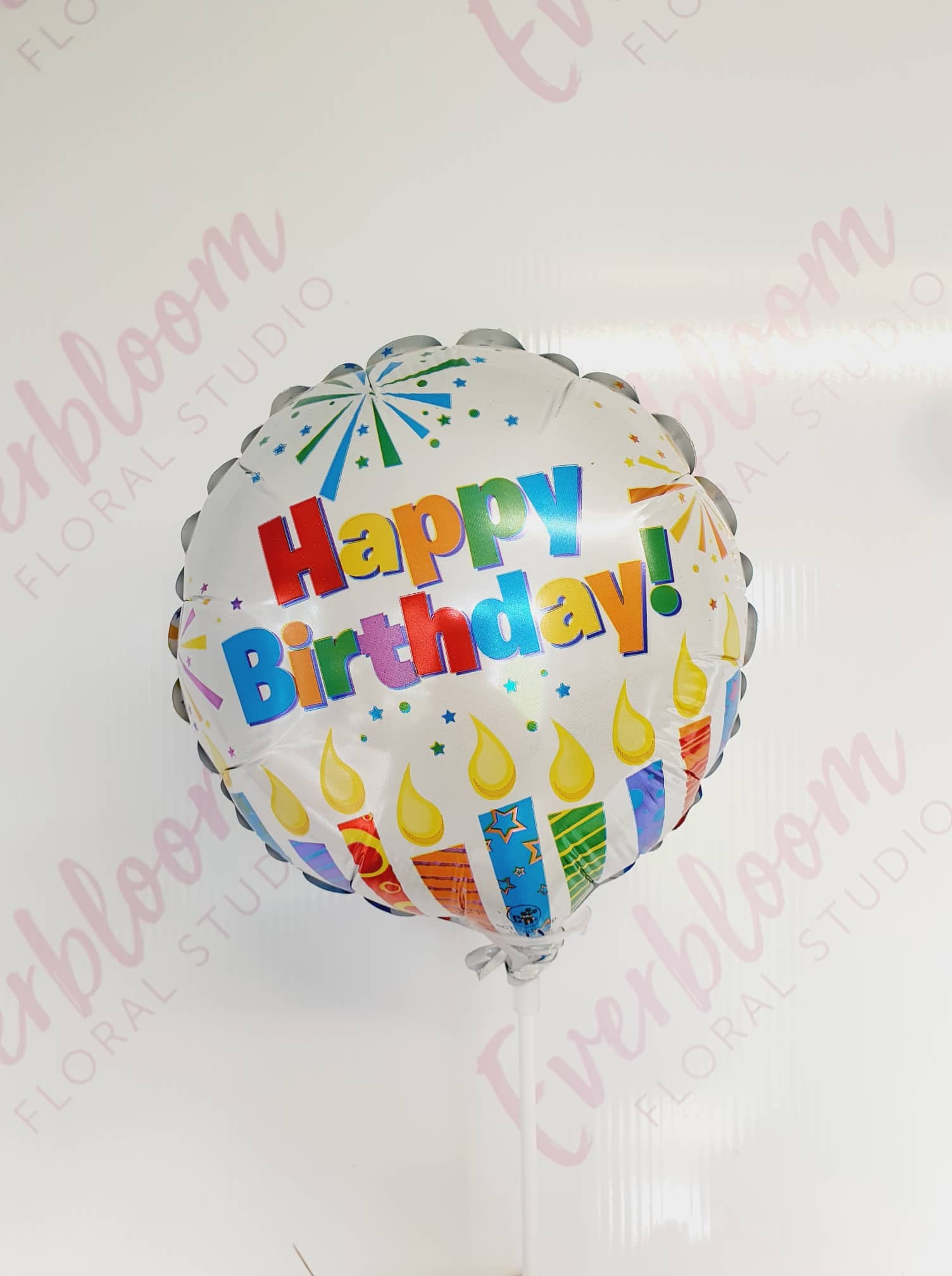 Airfilled birthday balloons are a great add on gift for any flower bouquet - Everbloom Floral Studio - Mount Maunganui and Papamoa Florist