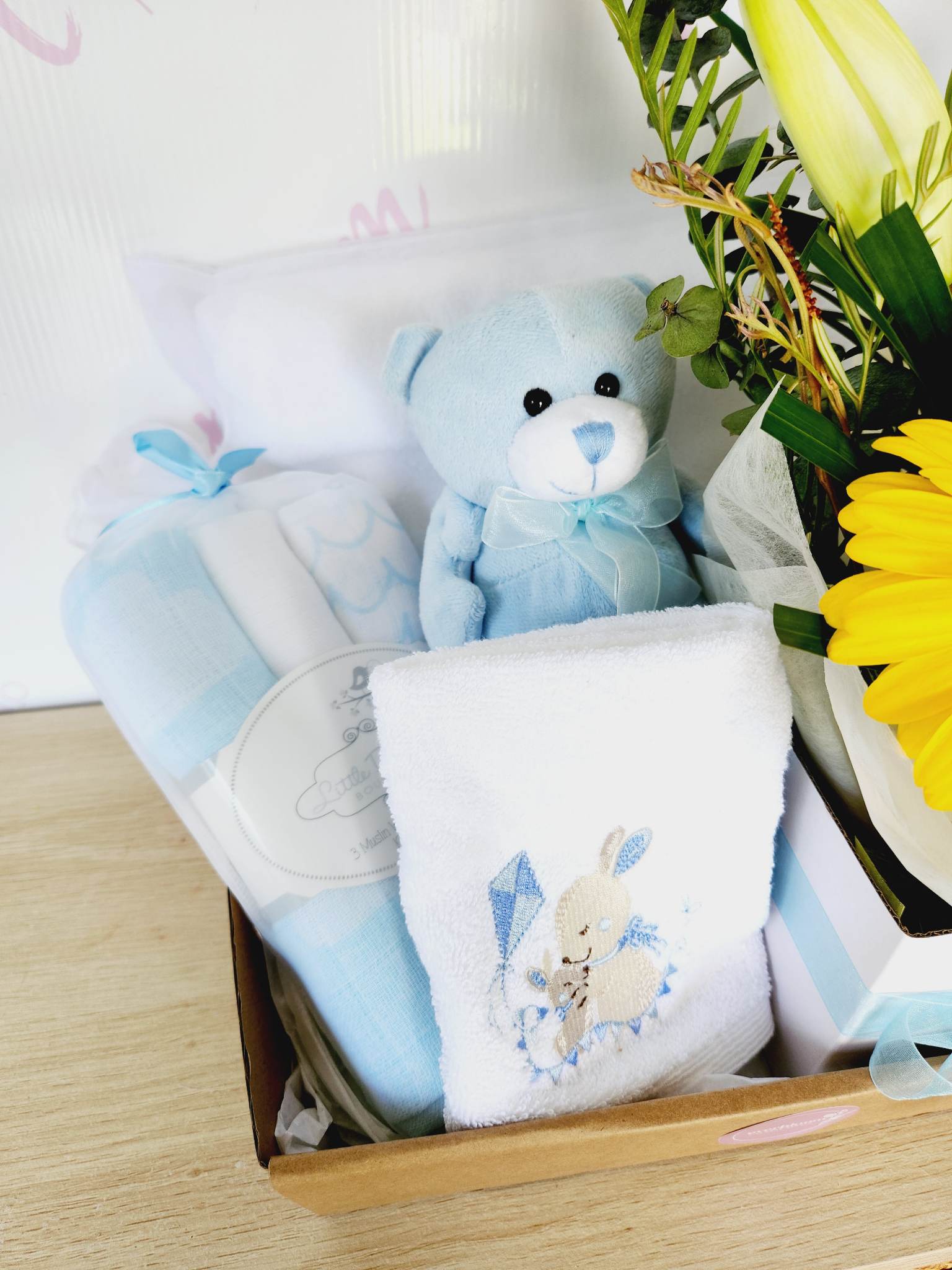 Baby gift hamper for new born baby - Everbloom Floral Studio - Mount Maunganui and Papamoa Florist