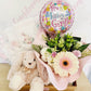Baby gift hamper for new born baby. Flowers and Gifts - Everbloom Floral Studio - Mount Maunganui and Papamoa Florist